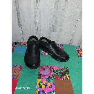 NEW Kuru Womens Kivi Shoes Black Leather Slip On Comfort Shoes Sz 7.5